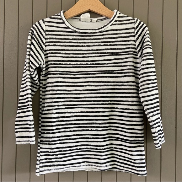 Noe & Zoe Terry Cloth Striped Top - Picture 1 of 3